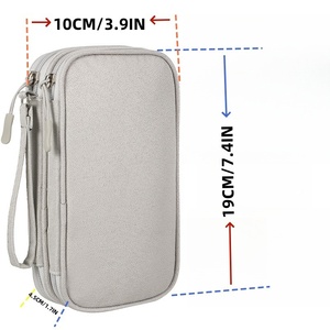 Electronic Organizer Bag Cable Organizer Travel Cord Organizer <strong>Case</strong> Pouch Portable <strong>Carrying</strong> <strong>Case</strong> for Charger Earphone - Product Image 5