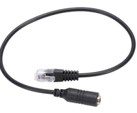 Adaptateur Jack Audio Noir de Haute Qualité pour Ordinateur, Câble Convertisseur Auxiliaire pour Casque – Vente en Gros