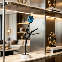 Table d'entrée Evelyn, nouveau design 2026, en métal, représentant une danseuse de ballet, pour hall d'hôtel et décoration intérieure