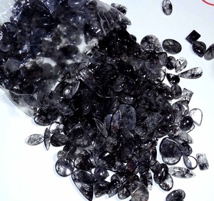 Cuentas sueltas de cuarzo rutilado negro de calidad de exportación, piedras preciosas naturales de cristal para pulseras, collares y pendientes, disponibles para la venta. - Product Image 6