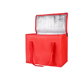 Premium Quality Insulated Thermal Polyester Handled Fashion Shopping Cooler Bag Letter Pattern Waterproof Foldable 30L Capacity - Product Image 5