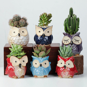 Dessin animé <span class=keywords><strong>animaux</strong></span> petit succulent intérieur bonsaï Mini Pot en <span class=keywords><strong>céramique</strong></span> <span class=keywords><strong>jardin</strong></span> fleur plantes Pots en <span class=keywords><strong>céramique</strong></span> succulente Pot - Product Image 1