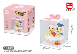 Commercio all'ingrosso intelligente di plastica Set di blocchi di costruzione <span class=keywords><strong>cartoni</strong></span> animati ed educativi giocattoli di assemblaggio per bambini modello giocattolo stile - Product Image 2