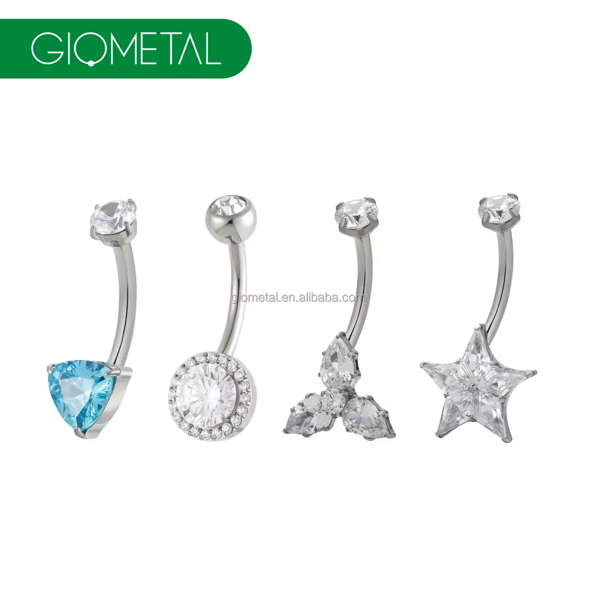 Giometal New G23 Titanium Piercing Internally Threaded Jewelry Sexy Piercing Navel Ring For Women Daith Body Jewelry Wholesale