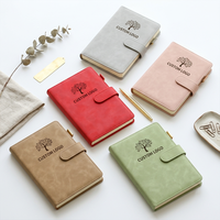 Cuaderno A5 con Cubierta de Cuero PU, Encuadernación Cosida, Impresión Personalizada, Color Creativo, con 100 Hojas, para Oficina o Viajes, Promocional
