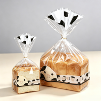 Sacs de boulangerie transparents personnalisés en OPP thermoscellables, qualité alimentaire, résistants à l'humidité, pour l'emballage du pain, des biscuits, des bonbons, du lait, des chewing-gums