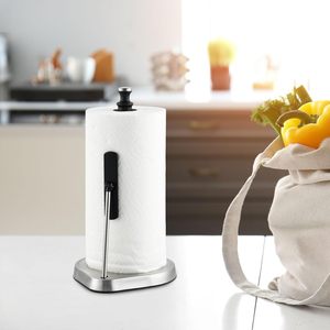 Cf Tùy Chỉnh Một Tay Tear Khăn Giấy Đứng Chủ Dễ Dàng Xé Thép Không Gỉ Mô Nhà Bếp Phòng Tắm Văn Phòng Dispenser Giá - Product Image 6