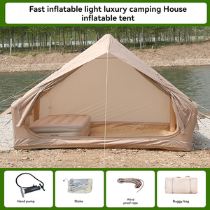 Custom Factory 6.3㎡ Fully Automatic <b>Inflatable</b> Tent with Skylight and Single <b>Large</b> Door for Travel - Product Image 4