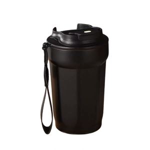 Multi Sided Coffee Tumbler With Lanyard Stainless Steel Vacuum Insulated Flip <b>Sip</b> Lid Leakproof Portable Travel Water <b>Cup</b> - Product Image 4