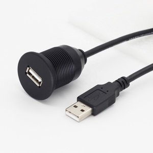 Cavo <span class=keywords><strong>USB</strong></span> Maschio-<span class=keywords><strong>Femmina</strong></span> per Accessori Auto, con Schermatura Intrecciata, Porta di Ricarica per Auto con Montaggio a Incasso, Estensione per Cruscotto per Auto e Barche - Product Image 4