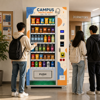 Máquina Expendedora Refrigerada Inteligente Comercial para Alimentos y Bebidas Envasadas