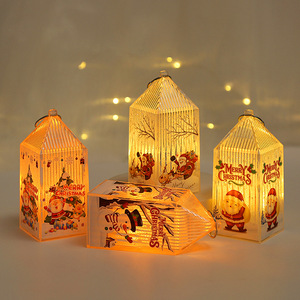 Regalos de Decoración Navideña 2025, Linterna de Viento Portátil, Artesanía, Luz Nocturna LED de Plástico, Regalos de Decoración para Fiestas - Product Image 2