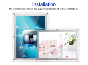 Slim Acrylic LED Crystal <strong>Menu</strong> <strong>Board</strong> Premium Advertising <strong>Light</strong> <strong>Box</strong> - Product Image 2