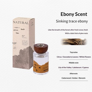 Bougie parfumée et diffuseur à bâtonnets de la série Wood Natural, huile essentielle végétale naturelle, parfum d'ambiance longue durée pour chambre et maison, luxe - Product Image 4