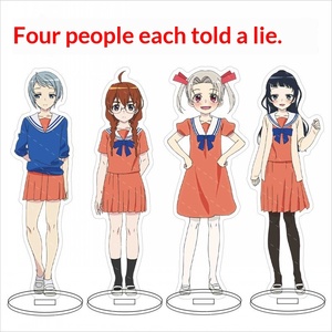 Adornos de pie grandes y exclusivos para 4 personas con temática de anime de Tachibana <span class=keywords><strong>Chiyo</strong></span>, Sekine Tsubasa, Hanazono Akira - Publicidad temática de anime - Product Image 2
