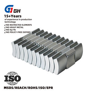 Aimant en arc segmenté N52 personnalisé, aimant en arc professionnel, aimant en néodyme NdFeB, matériau en arc, aimant puissant pour moteur BLDC - Product Image 1