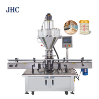 Machine de remplissage de poudre entièrement automatique, contrôlée par PLC, haute précision, pour bouteilles en verre, métal, plastique, barils, produits chimiques