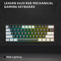 Clavier mécanique pour jeux informatiques CMGK-2502, 63 touches, filaire, avec 25 touches anti-ghosting, interchangeables à chaud