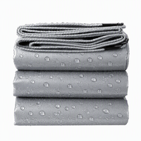 Bâche de protection solaire unie enduite de PVC, imperméable, pour camion, pour stockage en extérieur et protection contre les intempéries