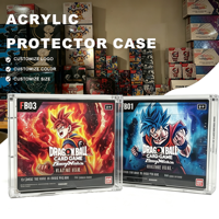 Vitrine en acrylique pour Dragon Ball Super Fusion World FB09 Dual Evolution Booster Box, protection magnétique robuste résistante aux UV