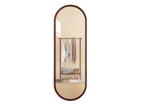 Miroir sur pied tendance en argent massif, avec cadre en bois fait main, couleur personnalisée, mobilier de dressing au design moderne