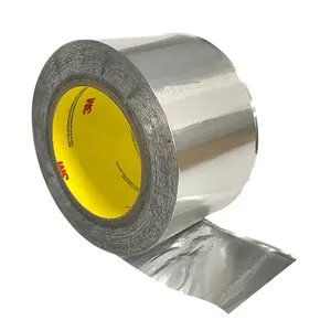 Fita de alumínio 433L personalizada adesivo de proteção material sensível à temperatura com ácido acrílico para fins de proteção