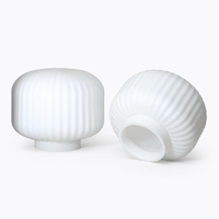 Abat-jour en verre de remplacement, couleur personnalisable disponible, bord poli sans bavures, pratique pour l'assemblage des lampes