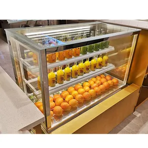 Refrigeration Equipment Pastry Bakery Showcase Cabinet Refrigerator Commercial Glass Door Cake Display Fridge