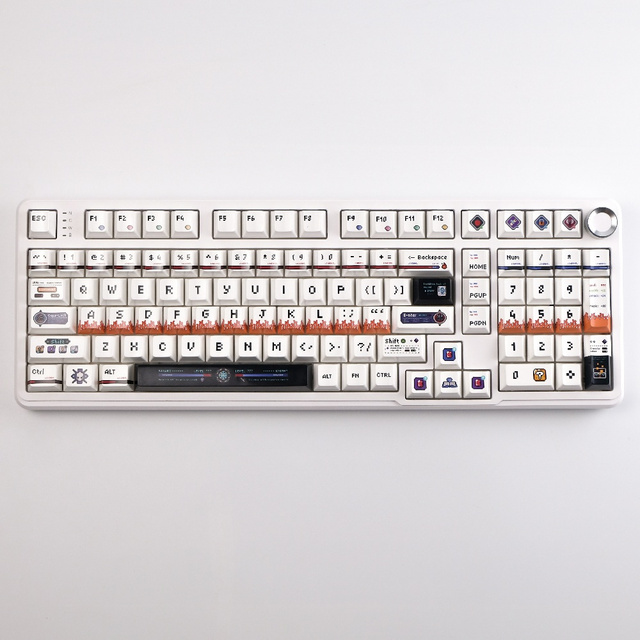 Pixel Different World Keycaps PBT Dye Sublimation 134 Keys Cherry Profile for MX Switch 61/64/68/104/108 Mechanical Keyboard