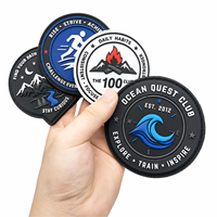 Patch en caoutchouc PVC souple personnalisé avec logo en relief pour sacs, vêtements, équipements de plein air et accessoires