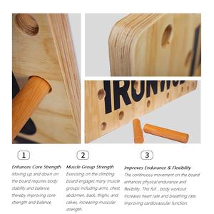 Mur d'entraînement d'<span class=keywords><strong>escalade</strong></span> en bois pour entraînement <span class=keywords><strong>de</strong></span> traction et <span class=keywords><strong>de</strong></span> renforcement musculaire, équipement <span class=keywords><strong>de</strong></span> fitness pour la maison et les salles <span class=keywords><strong>de</strong></span> sport commerciales - Product Image 3