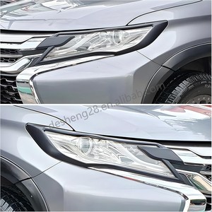 ชุดแต่งสีดำด้านและโครเมียมเงินสำหรับมิตซูบิชิ ปาเจโร สปอร์ต <span class=keywords><strong>GLS</strong></span> ปี 2015+ อุปกรณ์ตกแต่งภายนอกรถยนต์ - Product Image 2