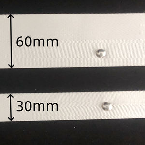 Ruban de <span class=keywords><strong>rideau</strong></span> en nylon blanc <span class=keywords><strong>à</strong></span> plis ondulés, antirouille, accessoire <span class=keywords><strong>pour</strong></span> tringles <span class=keywords><strong>à</strong></span> rideaux, rails et accessoires, mariage, baptême, Bar Mitzvah - Product Image 1