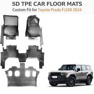 Alfombrillas de Coche TPE Personalizadas para Toyota Prado Fj250 RHD 2024 |   Tapetes para Piso Impermeables para Todo Clima, Juego Completo, OEM de Fábrica - Product Image 2
