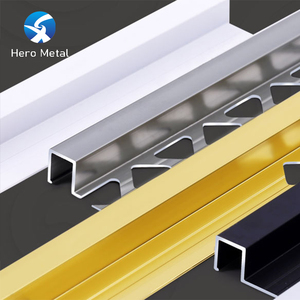 Nhà sản xuất của bán buôn gạch TRIM nhôm góc anh hùng kim loại quá trình chuyển đổi hồ sơ listello biên giới hình vuông cạnh TRIM - Product Image 3