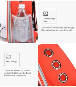 Şeffaf katlanabilir kapsül açık Pet seyahat taşıyıcısı torba köpek kedi büyük kapasiteli sırt çantası Pet seyahat taşıyıcısı kediler ve köpekler için - Product Image 5