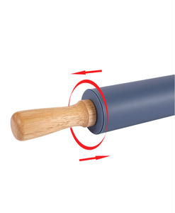 2 trong 1 không dính Silicone cán <span class=keywords><strong>Pin</strong></span> Pastry Baking Mat Set & bột Con lăn Kit cho fondant bánh Pizza Pie Pasta Cookie cho nướng - Product Image 6