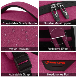 Sac à dos pour ordinateur portable personnalisé pour les voyages d'affaires, antivol, fin, durable, avec port de charge USB - Product Image 5