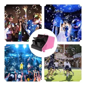 Cool <span class=keywords><strong>FX</strong></span> Venta al por mayor Personalización Etapa Equipo de <span class=keywords><strong>efectos</strong></span> <span class=keywords><strong>especiales</strong></span> Rosa 300W Control remoto Máquinas de burbujas para fiesta de boda - Product Image 6