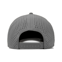 Gorra de béisbol de poliéster de 5 paneles con orificios cortados a láser, impermeable, personalizada, profesional, de alta calidad, del fabricante 112