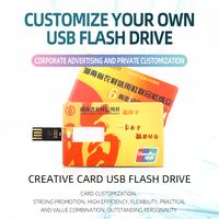 Clé USB Carte de Crédit Personnalisée avec Logo 8 Go 16 Go 32 Go USB 2.0 3.0 Cadeau Promotionnel d'Entreprise avec Boîte Cadeau pour Événements Corporatifs