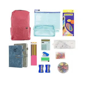 Kit de material escolar de volta às aulas, conjunto de papelaria de alta qualidade, kit de material escolar