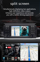 CARUPEZ Unité principale de navigation de style OEM stéréo de voiture Android 7 pouces pour BMW E39 E38 X5 E53 M5 1995-2003 avec fonction DSP et GPS