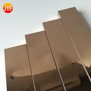 JYFA5010 Обрезанные кромки, зеркальная отделка, отделка из нержавеющей стали, отделочная полоса из нержавеющей стали, U-образная отделка плитки, медные переходные полосы
