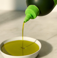Bouteille d'huile d'olive en plastique vert noir mat de qualité alimentaire 16 24 oz avec étiquette personnalisée Bouteilles de sauce PET de 500ml 750ml avec bouchon torsadé