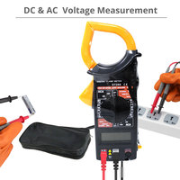 Pince ampèremétrique numérique 1000A AC/DC à gamme automatique, testeur de caméra, multimètre 6000 points pour tension AC/DC
