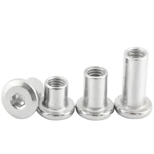 Stainless Steel ANSI AISI 304 316 Plain Hex Socket Drive Male And Female Post Screw