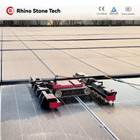 Systèmes de nettoyage automatique de panneaux photovoltaïques, kit d'équipement de nettoyage solaire pour panneaux photovoltaïques, robot de nettoyage de panneaux solaires