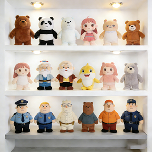 Giocattoli di Peluche <span class=keywords><strong>We</strong></span> <span class=keywords><strong>Bare</strong></span> <span class=keywords><strong>Bears</strong></span> per Alleviare lo Stress, Collezione di Peluche Kawaii, Giocattoli Imbottiti per Ragazzi - Product Image 1