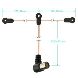 <span class=keywords><strong>Antenne</strong></span> de voiture AM/FM/DAB avec portée 88-108MHz Prise rapide F externe double parallèle transparente pour radio - Product Image 2